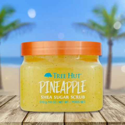 Creme Corporal Esfoliante Tree Hut Shea Sugar Scrub Pineapple Abacaxi 510g - comprar online