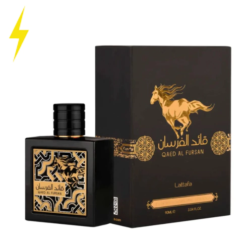 Perfume Árabe Qaed Fursan Preto Lataffa 100ml - comprar online