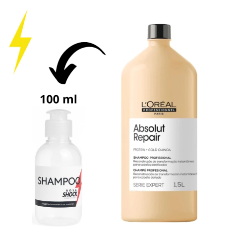 Shampoo Loreal Absolut Repair Gold Quinoa Refil 100ml - comprar online