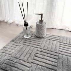 Alfombra de baño Lines Gris en internet