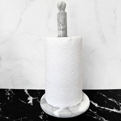 Porta rollo de cocina de mármol blanco Marble - tienda online