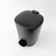 Cesto cuadrado con pedal 5 lt Total Black - comprar online