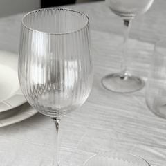 Set x6 copas de vino de vidrio 380ml Rayas en internet
