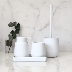 Escobilla para baño de silicona Bubble Blanco - Jarana Deco