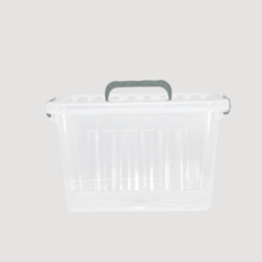 Caja organizadora apilable con traba 24lts en internet
