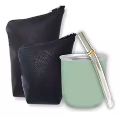 Mate Acero Inoxidable + Bombilla Acero Inoxidable + Yerbera - Global Ross