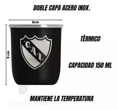 Mate De Acero Inoxidable Térmico Doble Capa Globalross Equipos - comprar online