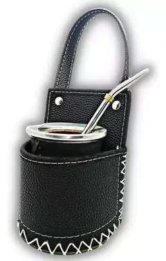 Porta Mate Auto Eco Cuero Matero Camión Camping - tienda online