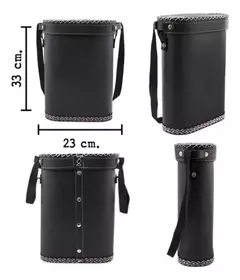 Bolso Matero Matera Porta Termo Rígido Con Tapa Eco Cuero - Global Ross