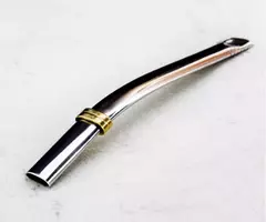 Imagen de Bombilla chata acero inoxidable x 17 cm