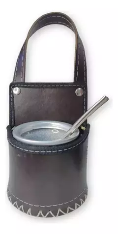 Porta Mate Auto Eco Cuero Matero Camión Camping - tienda online