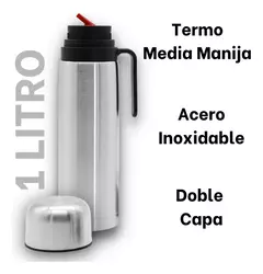 Set Matero Equipo De Mate con Bombilla Termo Doble Capa Acero