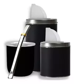 Set Matero Equipo De Mate recto Bombilla Yerbero Termo Media Manija Doble Capa en internet