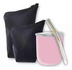 Mate Acero Inoxidable + Bombilla Acero Inoxidable + Yerbera - tienda online