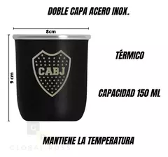 Mate De Acero Inoxidable Térmico Doble Capa+ Bombilla Chata Equipos - tienda online
