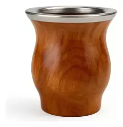 Mate Camionero Lapacho Laqueado Virola De Acero Inoxidable - tienda online
