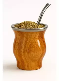 Mate Camionero Lapacho Laqueado Virola De Acero Inoxidable - Global Ross