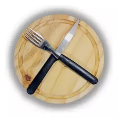 Set De Asado Kit Para 1 Persona Tabla Y Cubiertos Estuche Modelo Cerrado - tienda online