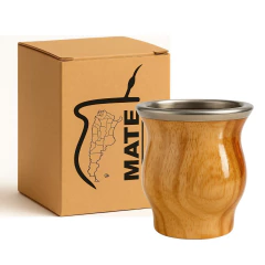 Mate Camionero Lapacho Laqueado Virola De Acero Inoxidable en internet