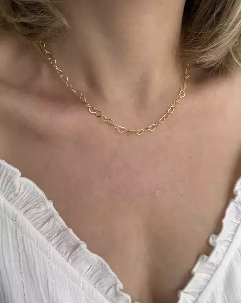 Choker Elos Corações - comprar online