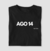 Camiseta PRETA USOTDS 365 Dias DATA AGO 14 na internet