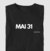 Camiseta PRETA USOTDS 365 Dias DATA MAI 31