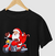 Camiseta De Natal Papai Noel Chegando de Moto - loja online