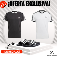 2x1 REMERAS ADIDAS RETRO + OJOTAS ADIDAS DE REGALO