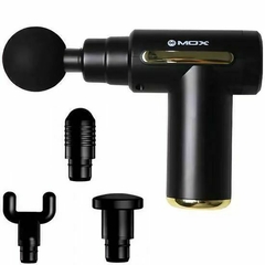 Masajeador Muscular MOX™ - con 4 Cabezales Recargable - Negro / Dorado - comprar online