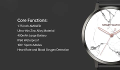 Smartwatch DM90 con Pantalla 1.73” | Diseño Deportivo y Funciones Inteligentes - DOS CLICS