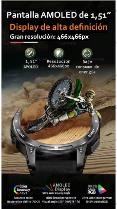 Reloj Smartwatch Nx18pro Gps Integrado Sumergible Amoled - comprar online