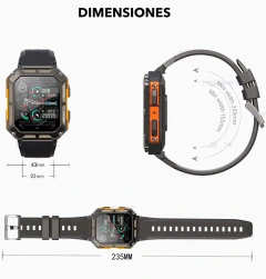 Reloj inteligente Smartwatch C20Pro Outdoor Llamadas Bluetooth IP68 - DOS CLICS
