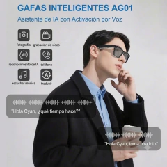 Smartglasses Chat Gpt Traducción En Tiempo Real y Llamadas Bluetooth - DOS CLICS