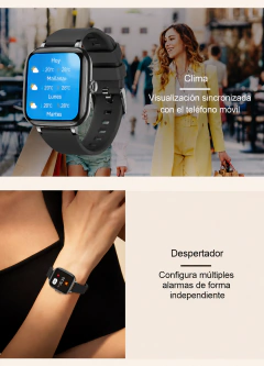 Reloj Inteligente Smartwatch Lw121 Mujer Ip68 Doble Malla - comprar online