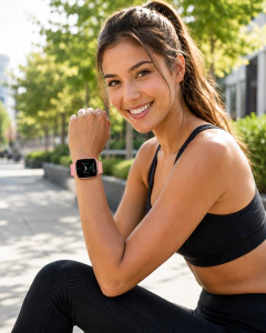 Reloj Inteligente Smartwatch Lw121 Mujer Ip68 Doble Malla - comprar online