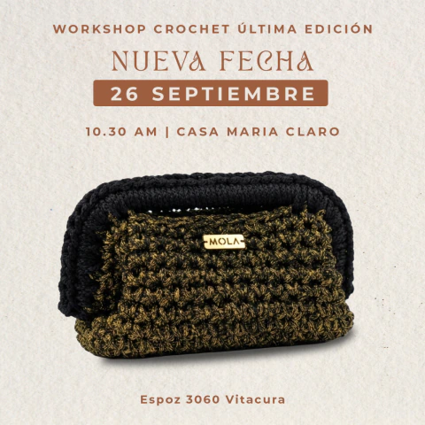 WORKSHOP CROCHET - 26 sep - 8 cupos