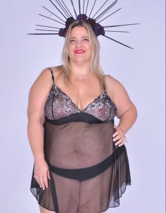 CAMISOLIN DE PUNTILLA Y LUREX + COLA LESS en internet