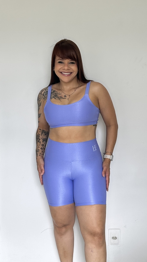 Conjunto Short e Top Reto - Lilás - comprar online