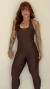Conjunto Legging e Blusa frente única - Café