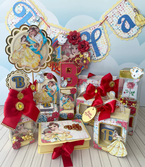 A Bela e a Fera - Arquivo de Corte / Festa - comprar online