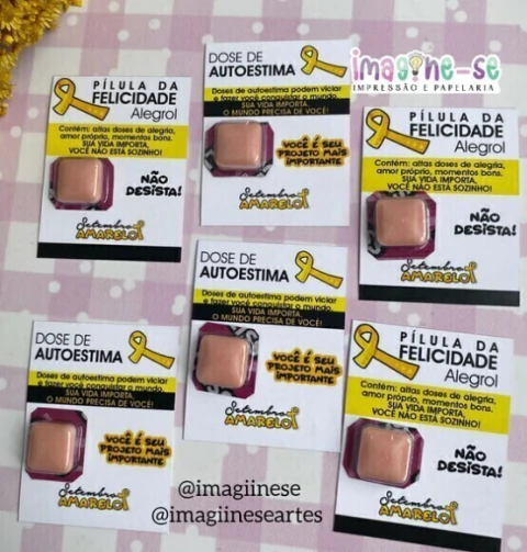 Setembro Amarelo - Cartão Chiclete - comprar online