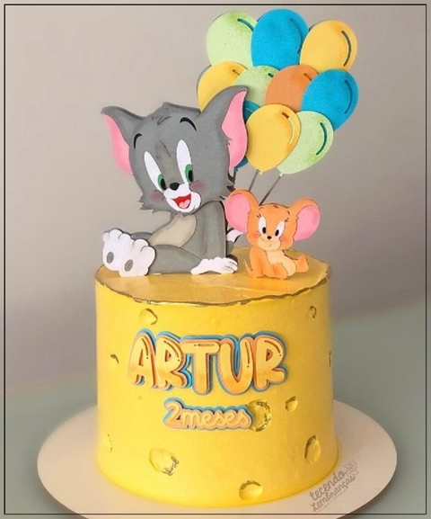 Tom e Jerry - Topo de Bolo - comprar online