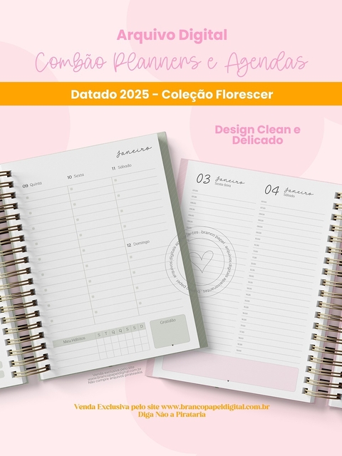 Combão Planners e Agendas 2025