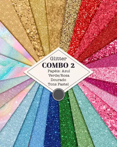 Papéis Texturas - Combo 02 - Glitter - comprar online