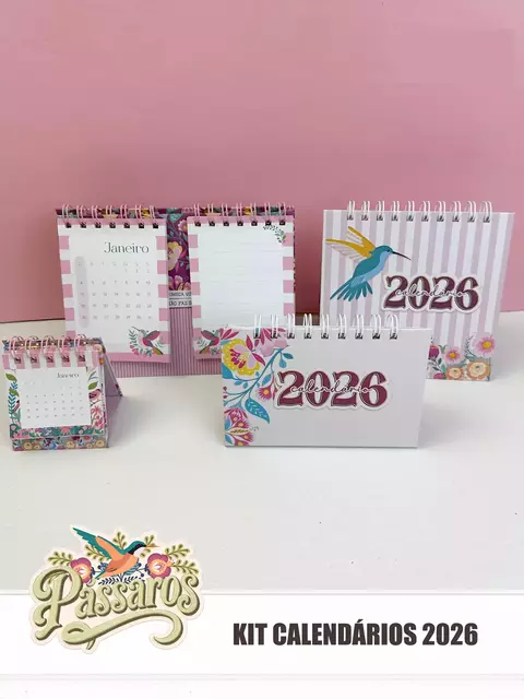 Pássaros - Calendários de Mesa 2026 - comprar online
