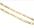 Cadena tejido 3 x 1 oro 18k lam