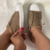 Tênis Feminino Manu Estonado Capuccino Solado Off White na internet