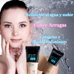 BASE ANTIARRUGAS FIT ME + MASCARA DE PESTAÑAS SKY HIGH en internet