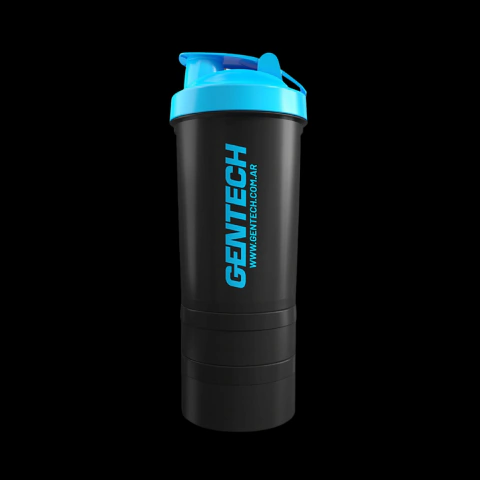 Shaker Gentech 3 compartimentos 600ml