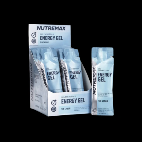 Caja de geles energy Nutremax sin cafeina 12 unidades